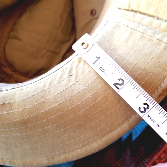 AUSSIE Loved Australian Tan Leather Canvas Travel Outback Kangaroo Tail Hat UNI - Picture 10 of 14